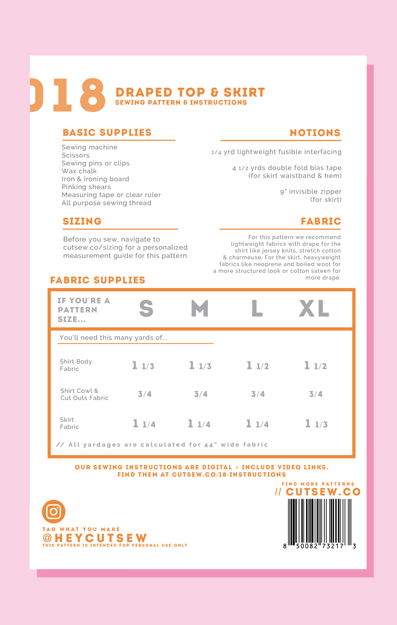 018 // DRAPED TOP & SKIRT