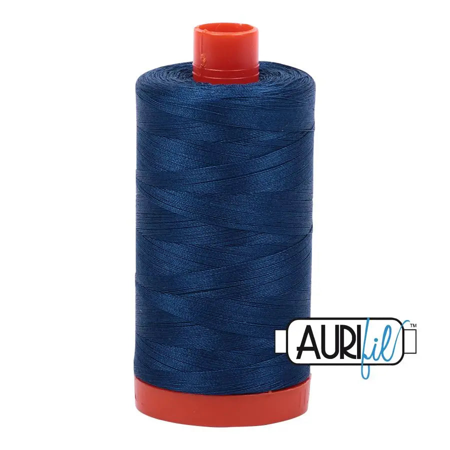 2783 Medium Delft Blue Aurifil Cotton 50wt Large Spool