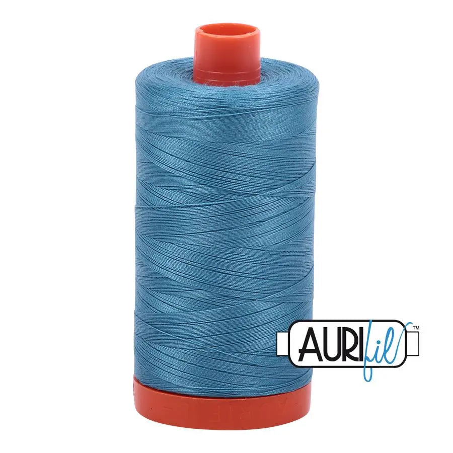 2815 Teal Aurifil Cotton 50wt Large Spool