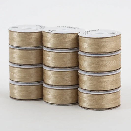 Super Bobs Poly #653 Beach (M-Style) 12 pack pre-wound bobbins