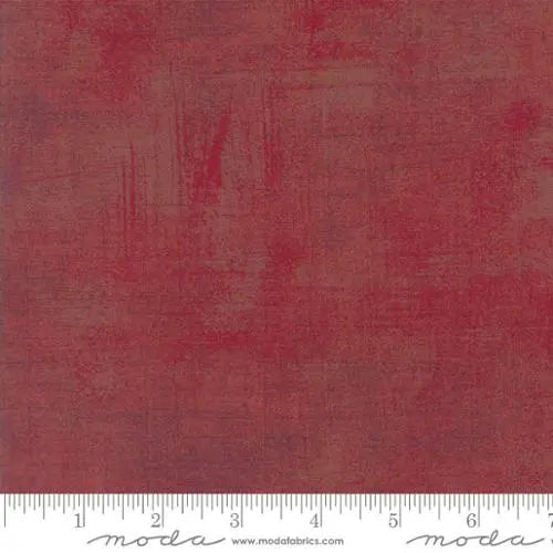 333 Red Mineral Rose Moda Grunge - Fat Quarter