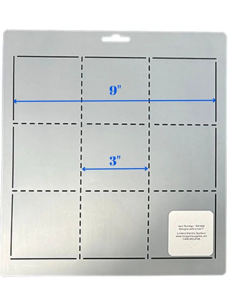 1884 9 Patch 9" Stencil