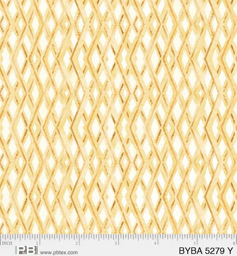 Yellow Barnyard Babies 44"/45" Fabric Per Yard