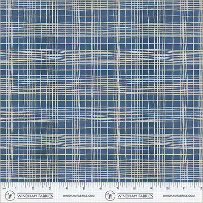 String Theory Plaid Clueprint Cotton 43/44 Fabric Per Yard
