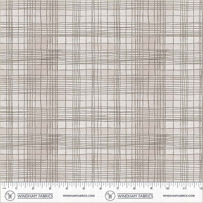 String Theory Plaid Seashell Cotton 43/44 Fabric Per Yard