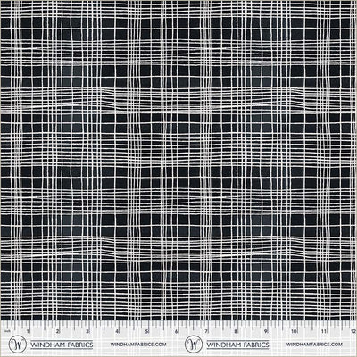 String Theory Plaid Space Tunnel Cotton 43/44 Fabric Per Yard