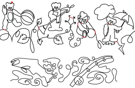 827 Combo Pantograph by Linda V. Taylor