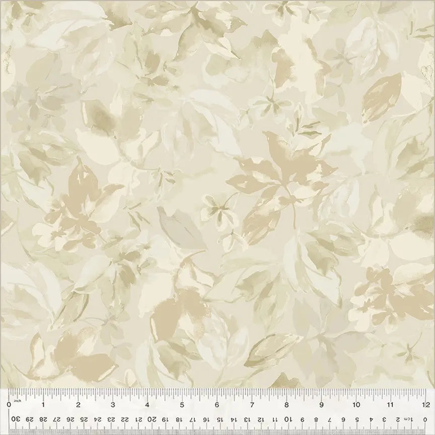 Beige Lush Parchment Wideback Cotton Fabric Per Yard