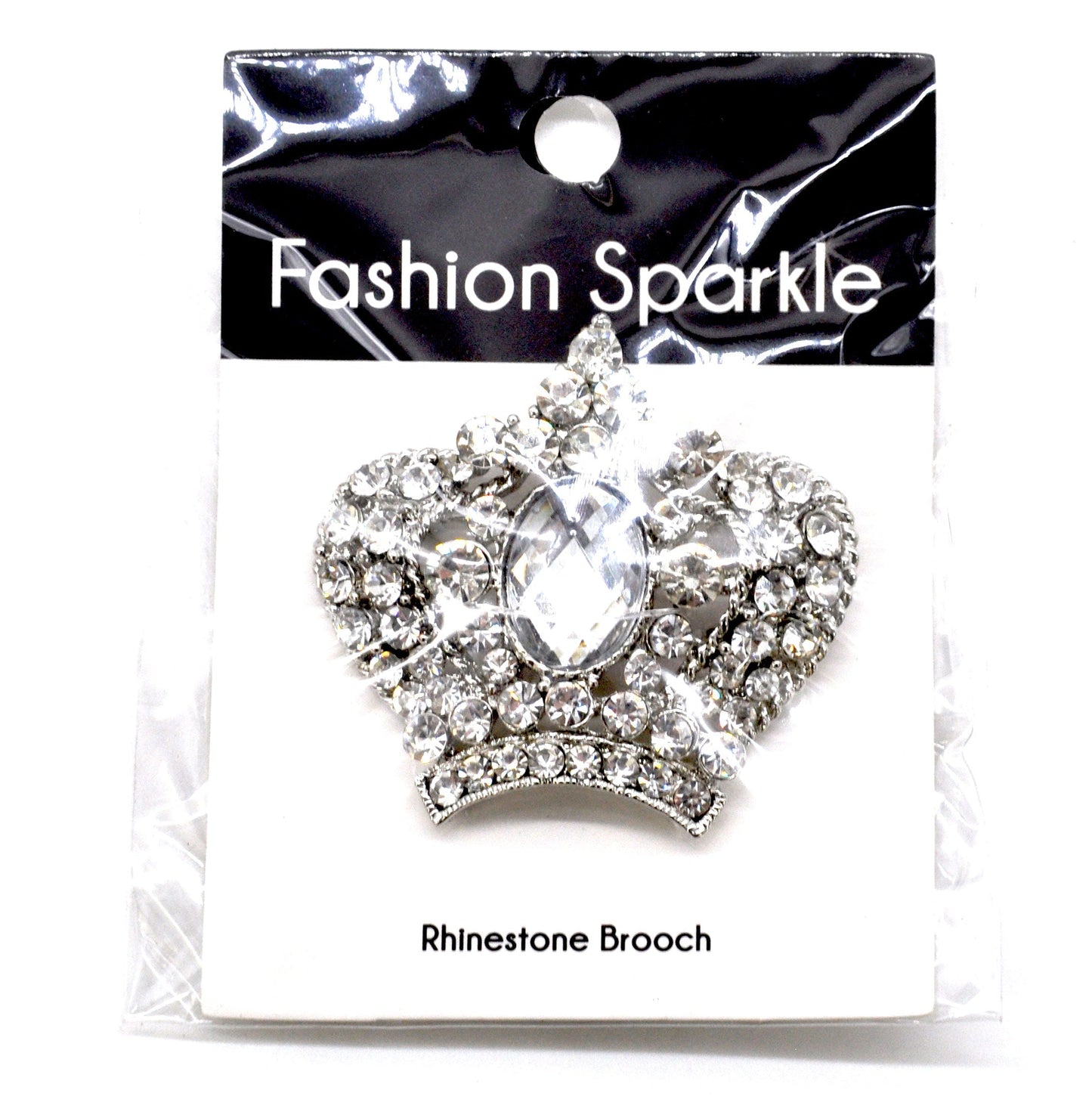 Belagio Enterprises - Rhinestone Brooch - 2" W x 2" L - BW-141