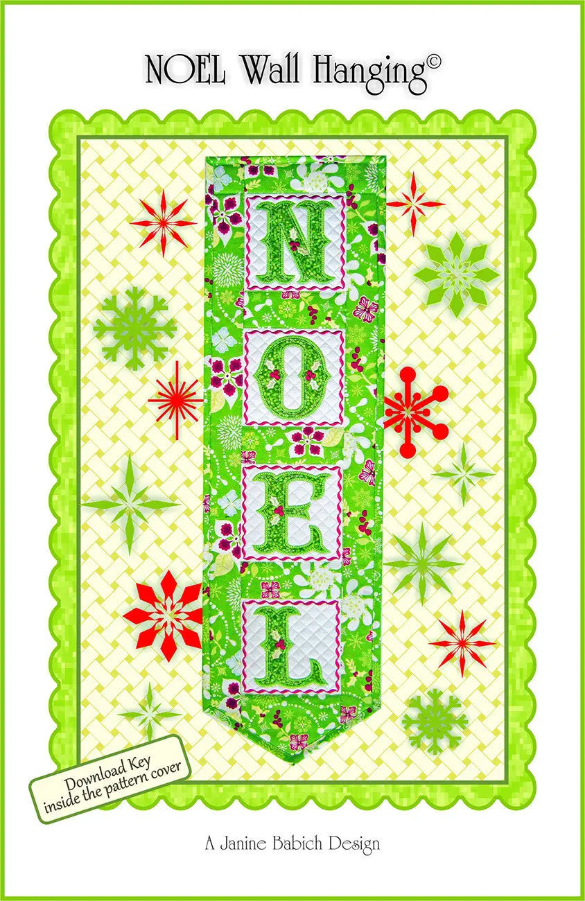 CD Noel Wall Hanging Machine Embroidery