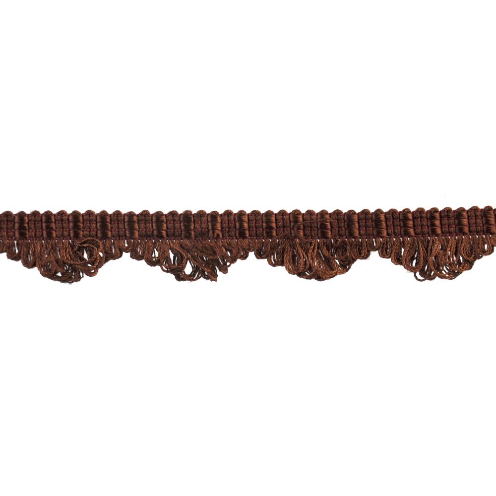 Colors Collection - 1" width Looped Border Fringe (25 Yard Roll) - BR-7004-188 Cedar