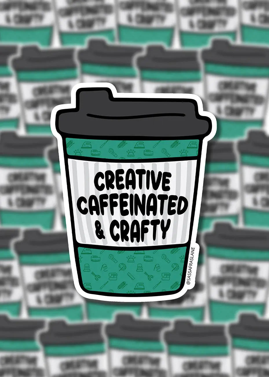 Creative, Caffeinated & Crafty Stickers