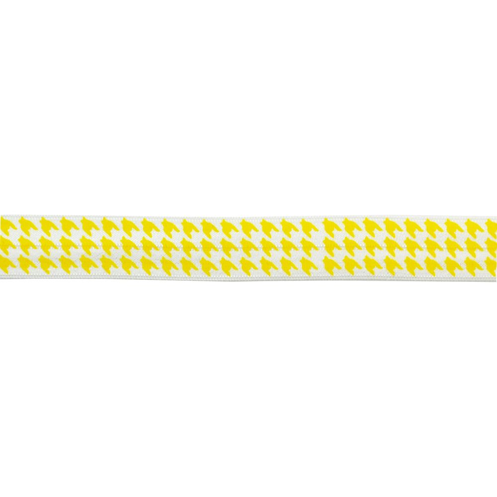 Elastic Banding-5/8" wide-Fold Over Elastic Hounds Tooth Pattern -BE-301-29