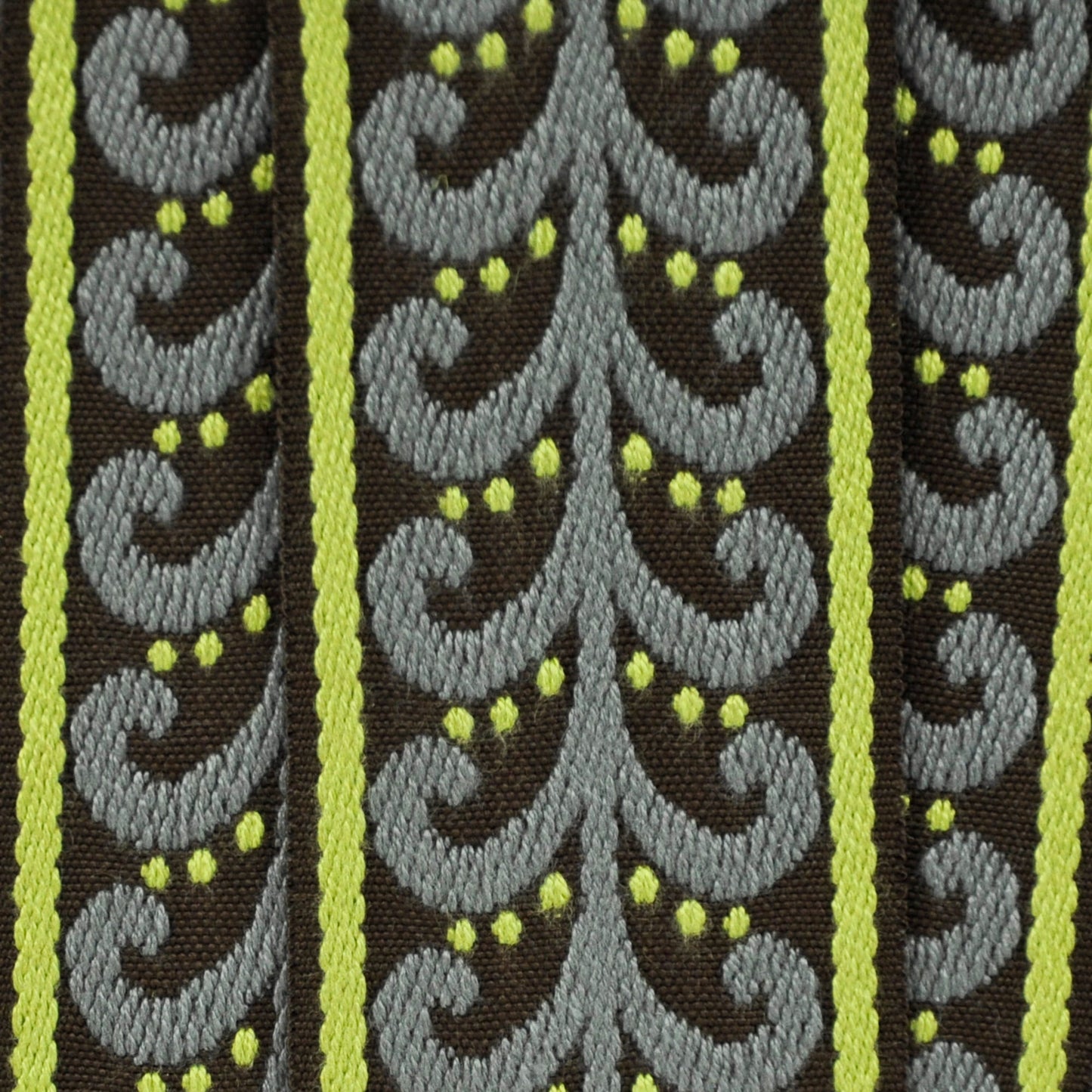 Elegance Collection - 2" width Braid (25 Yard Roll) - BR-7091-63/49 Moss and Brown
