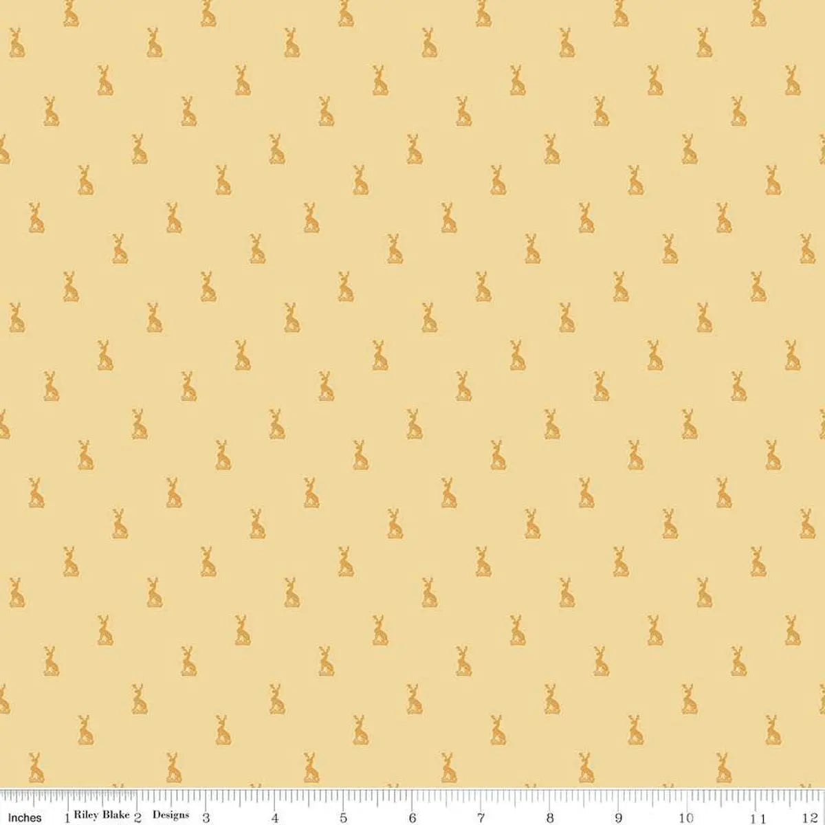 Emma Austen Family Crest Yellow 43"/44" Fabric Per Yard