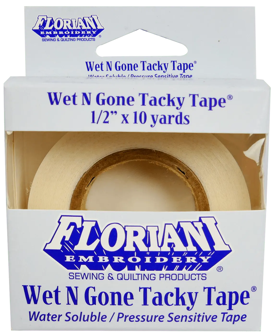 Floriani Wet N Gone Tacky 1/2" x 10 yds Tape Size