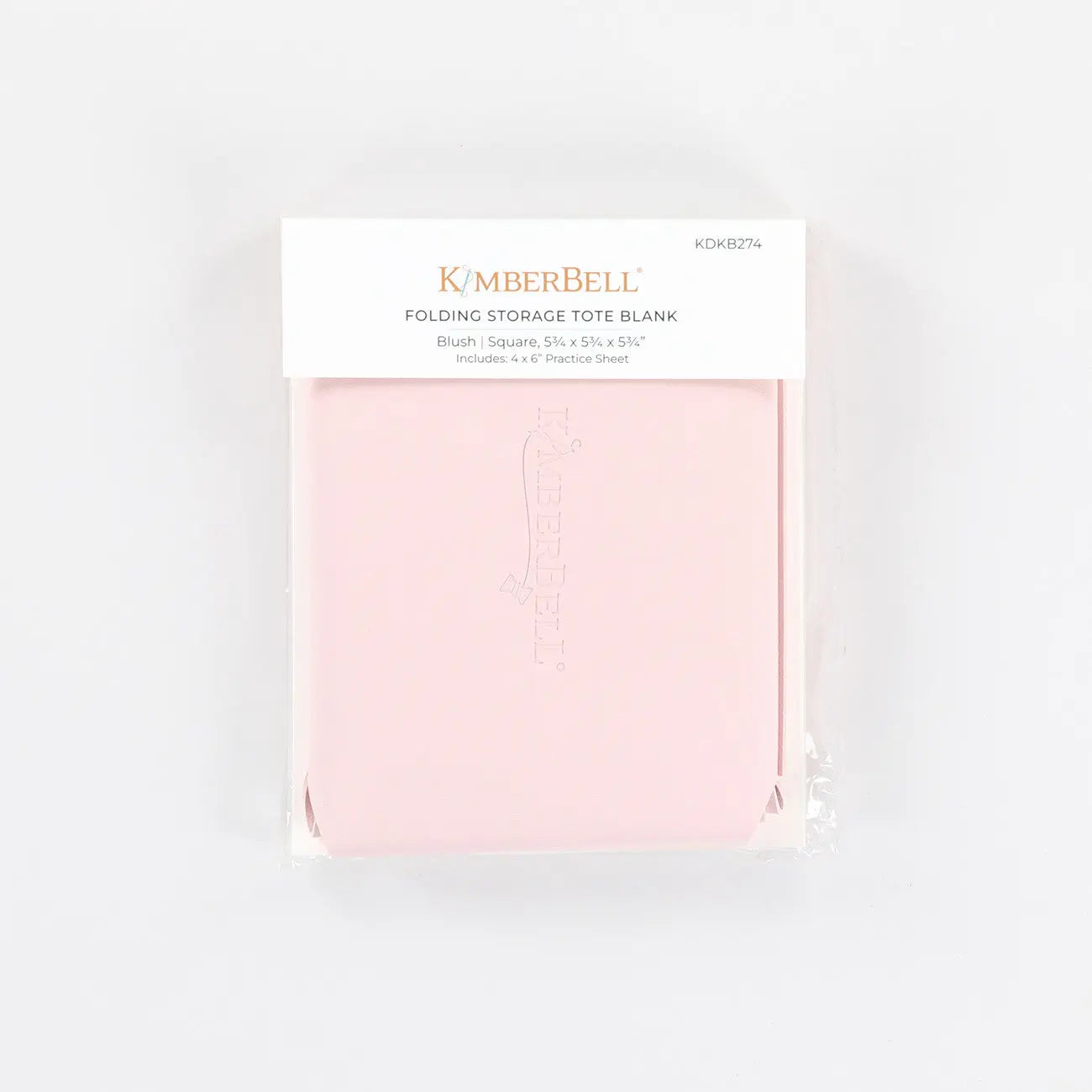Folding Storage Tote Blank Blush