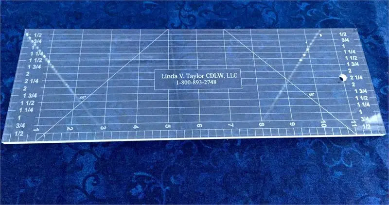 12" x 4" Ruler Template