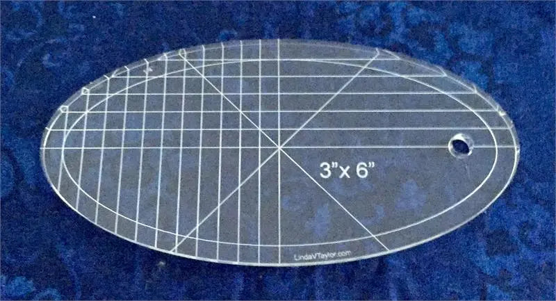 Oval Template 3" x 6"