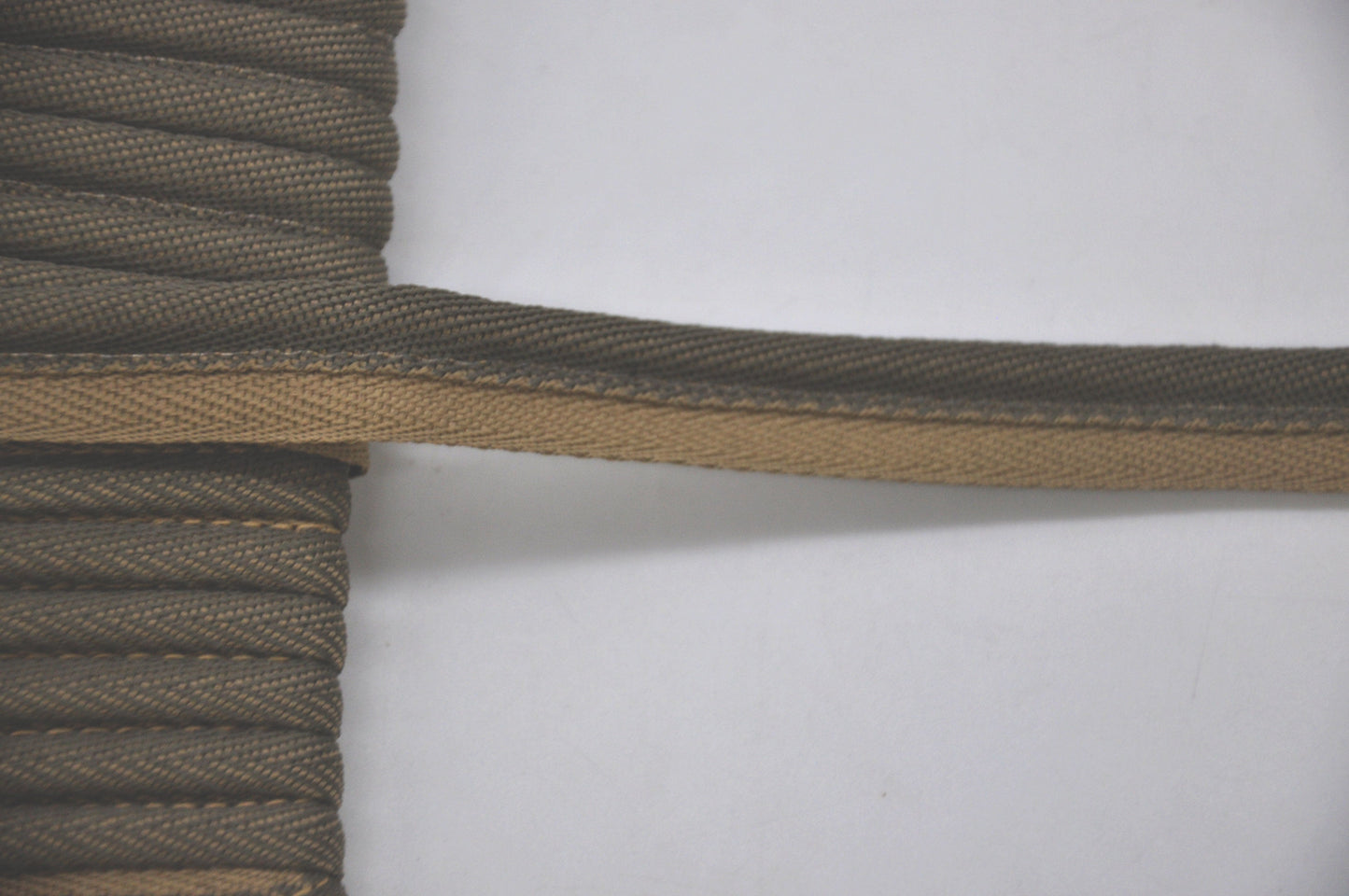 Godiva Collection - 1/4" Width PIPING CORD with LIP (50 Yard Roll) - BC-10098-28/66 Beige and Chocolate