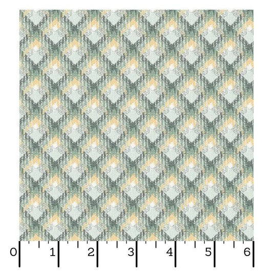 Green/Multi Plaid La Fleur Flannel Cotton 42"/43" Fabric Per Yard