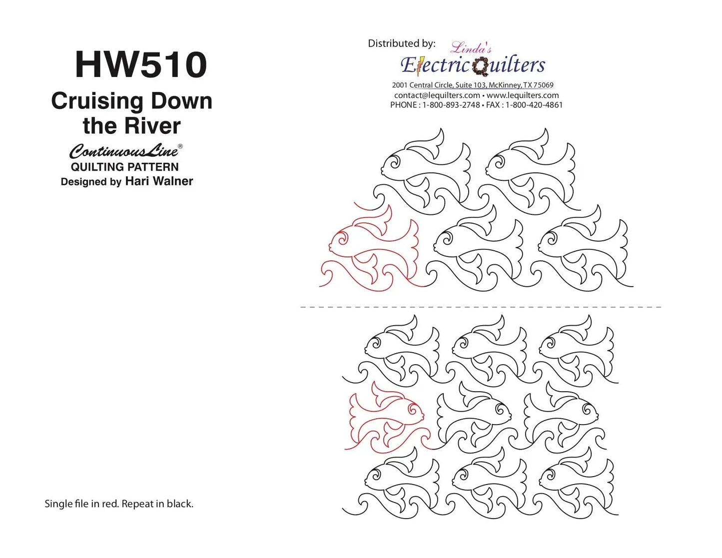 510 Cruising Down The River Pantograph by Hari Walner
