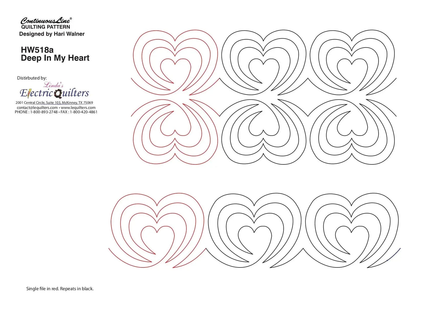 518 Deep In My Heart Pantograph by Hari Walner