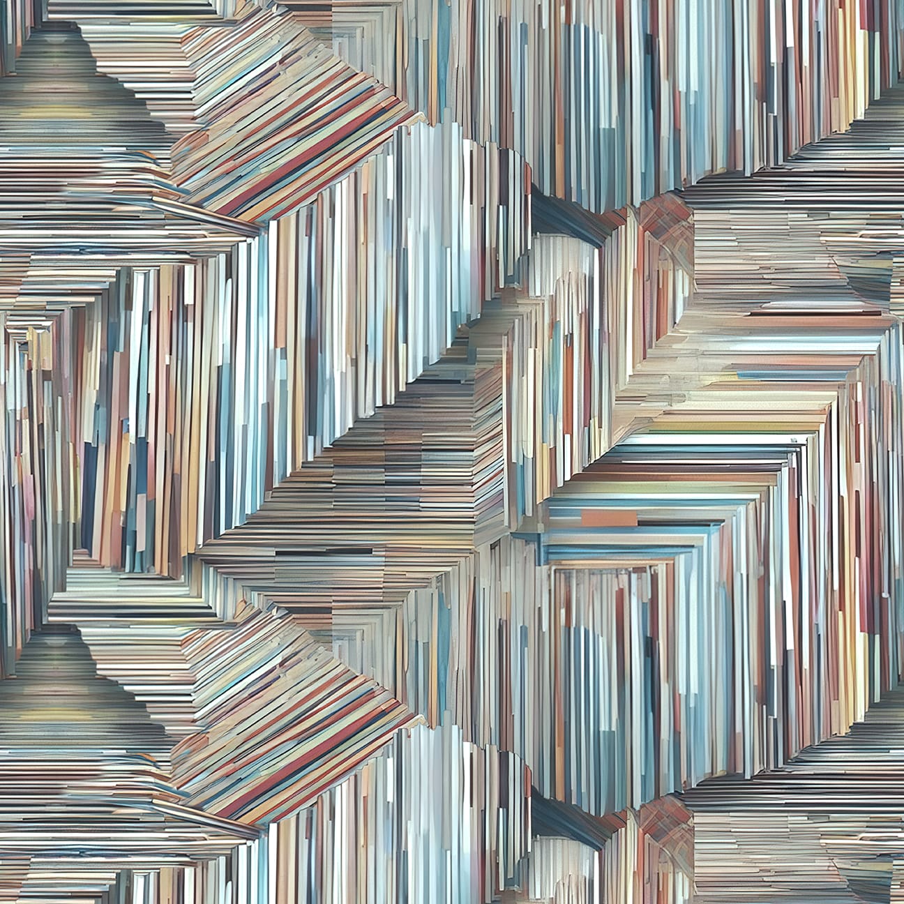 I Walk the Line Slate Cotton Wideback Fabric per yard