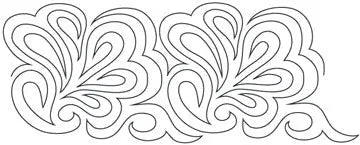 1319 Spin On Feathers Pantograph by Jackie Brown