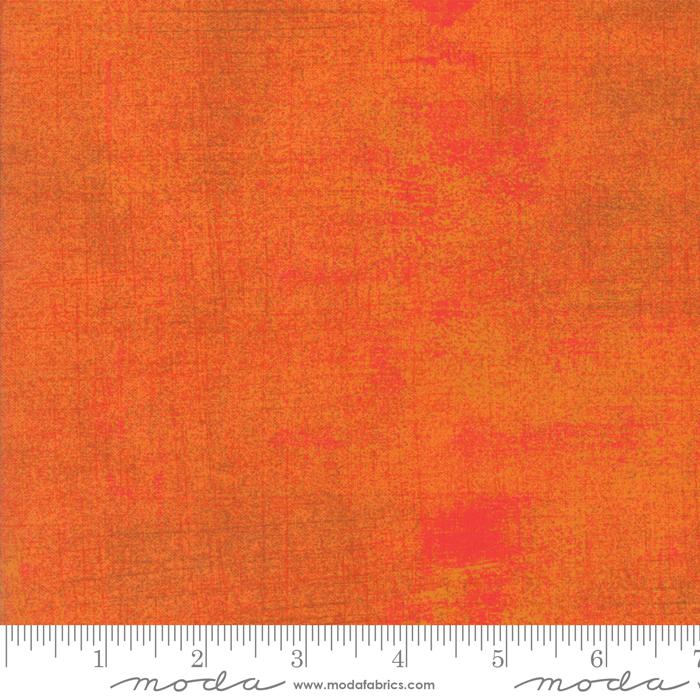 Orange Grunge Basics Russet Orange 44"/45" Per Yard