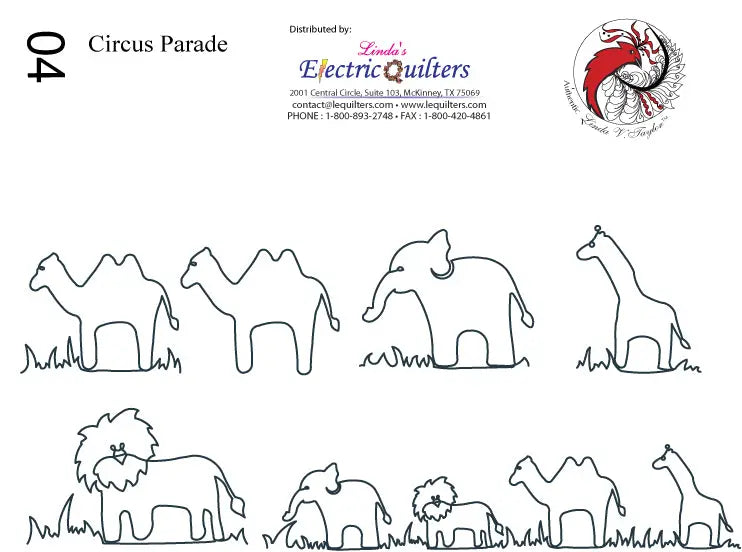 004 Circus Parade Pantograph by Linda V. Taylor