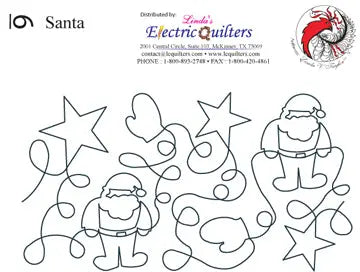006 Santa Pantograph by Linda V. Taylor