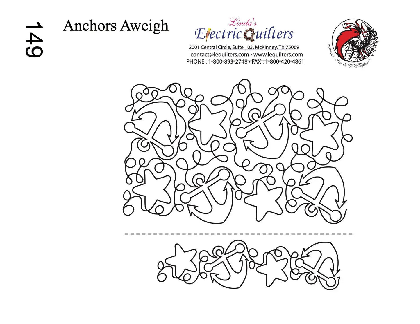 149 Anchors Aweigh Pantograph by Linda V. Taylor