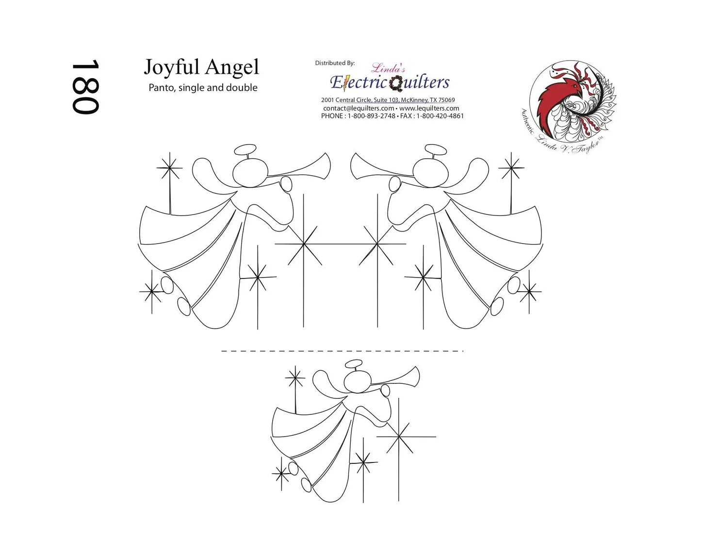 180 Joyful Angels Pantograph by Linda V. Taylor
