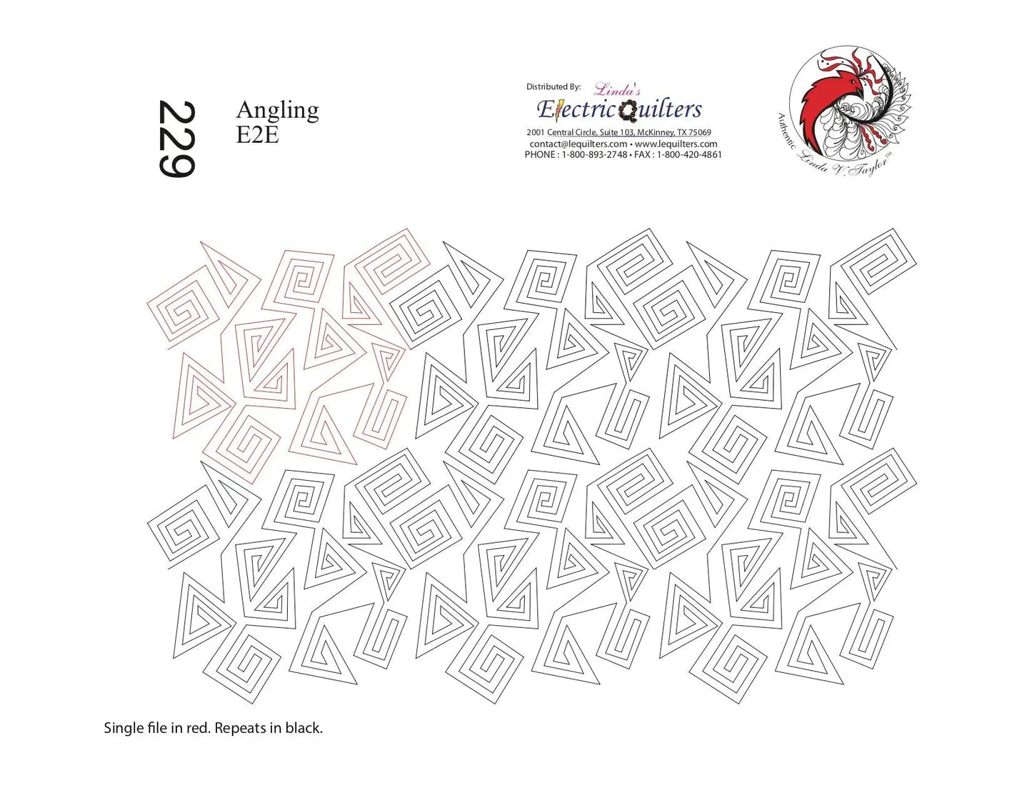 229 Angling Pantograph by Linda V. Taylor