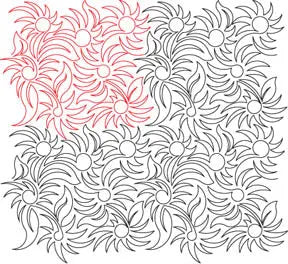 234 Dandellions Pantograph by Linda V. Taylor