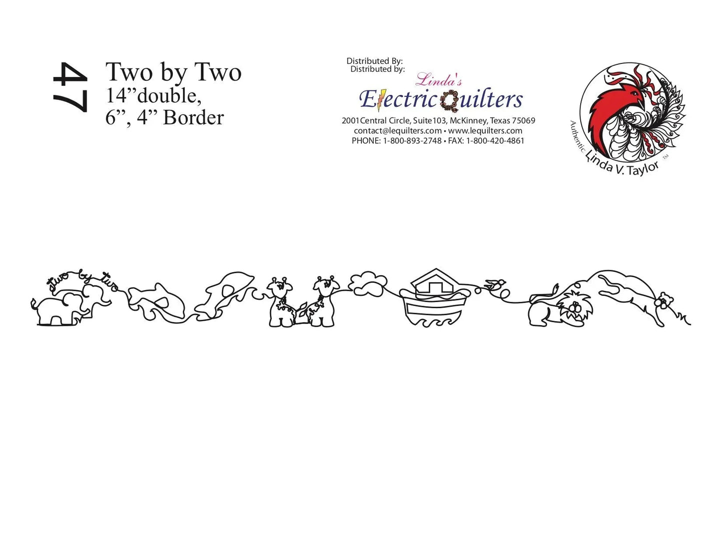 047 Two By Two Pantograph by Linda V. Taylor