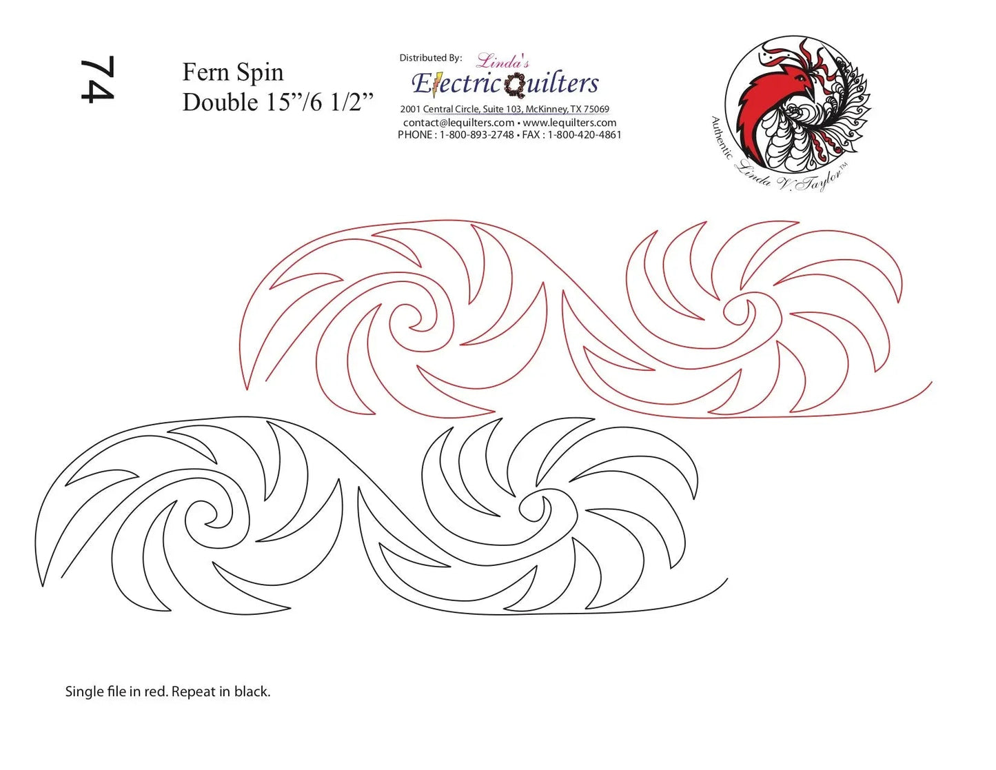 074 Fern Spin Pantograph by Linda V. Taylor
