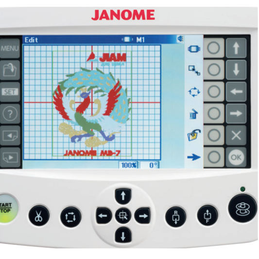 Refurbished Janome MB-7 Seven Needle Embroidery Machine