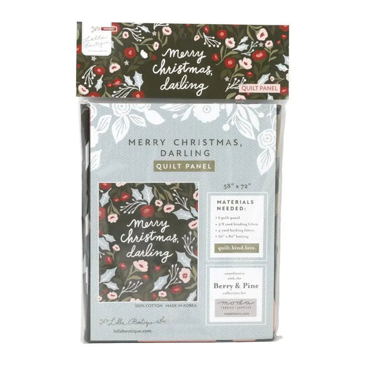 Merry Christmas Darling Packaged Panel 72" x 58"