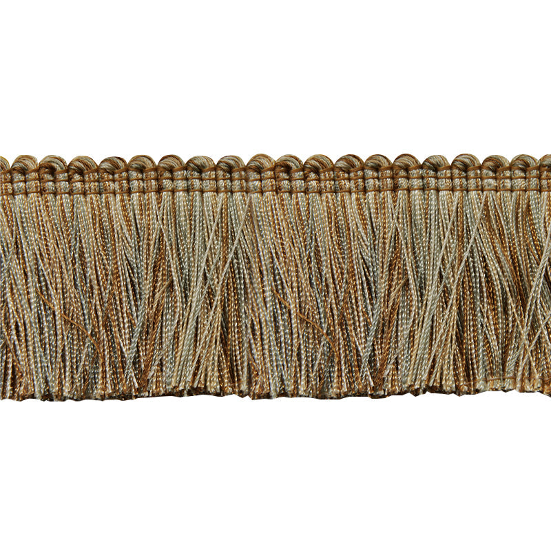 Milante Collection - 2" Brush Fringe (25 YD ROLL) - BF-1480-16/33 Gold & Ivory