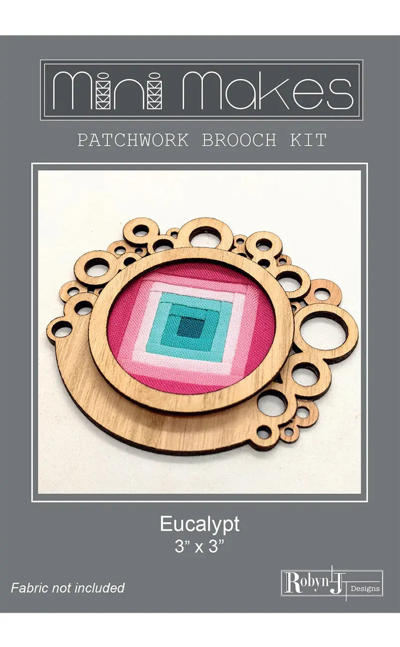 Mini Makes Brooch Circle Eucalypt
