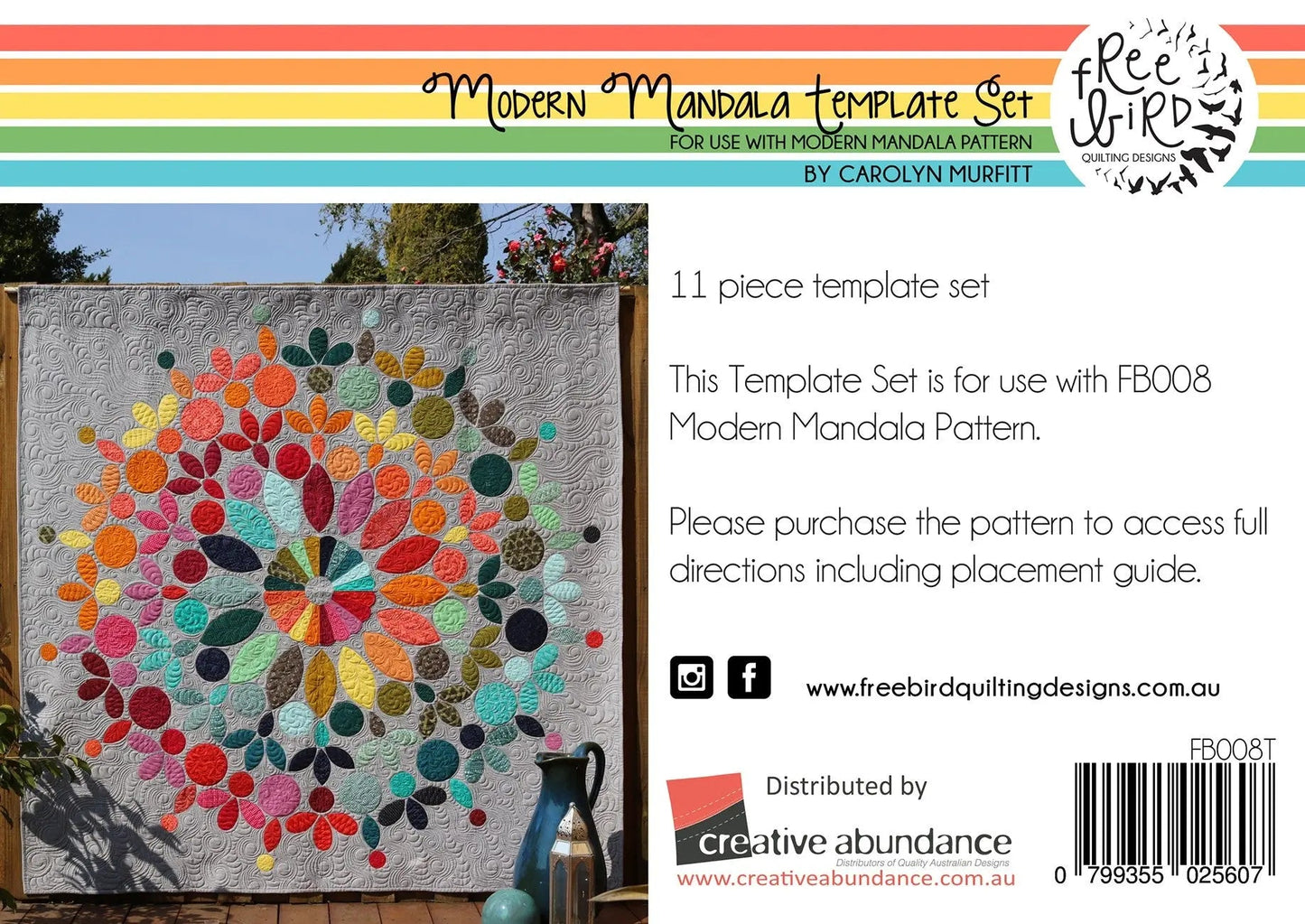 Modern Mandala Acrylic Template Set