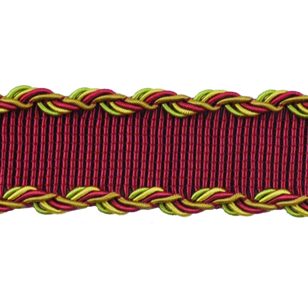 Mulberry Collection - 1 1/2" Width BRAID (25 Yard Roll) - BR-7066-80/61 Dark Rose and Mocha