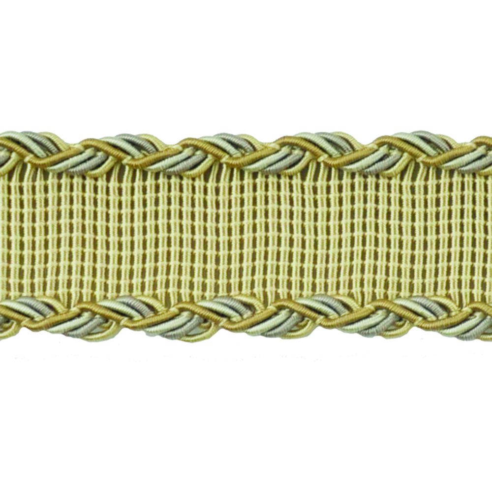 Mulberry Collection - 1 1/2" Width BRAID (25 Yard Roll) - BR-7066-82/11 Taupe and Gold