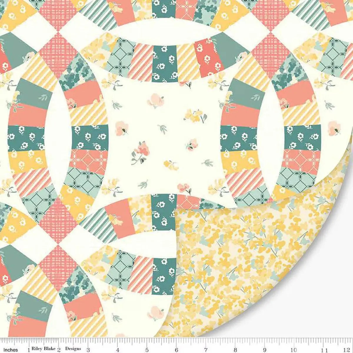 Multi Double Lush Velvet 58/60" Double Wedding Ring