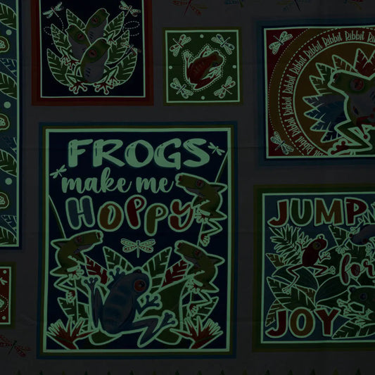 Multi Rainforest Glow in the Dark Panel