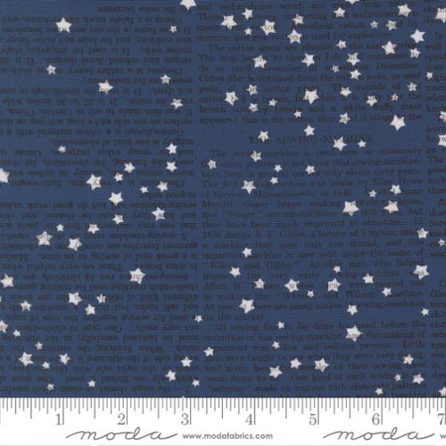 Paper Hamlet Midnight Stars Cotton 44"/45" Fabric Per Yard