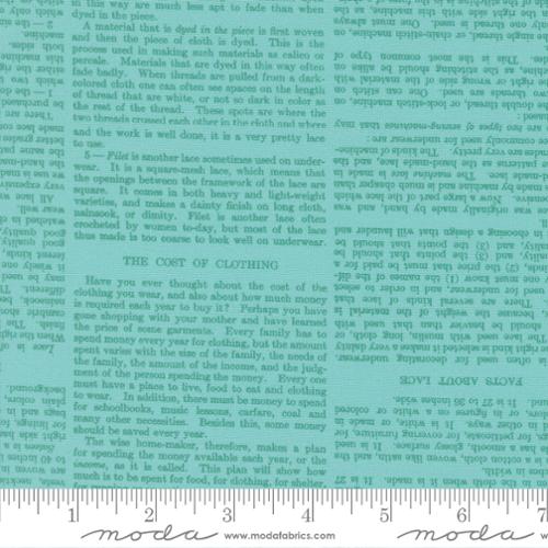 Paper Hamlet Sky Book Pages Cotton 44"/45" Fabric Per Yard