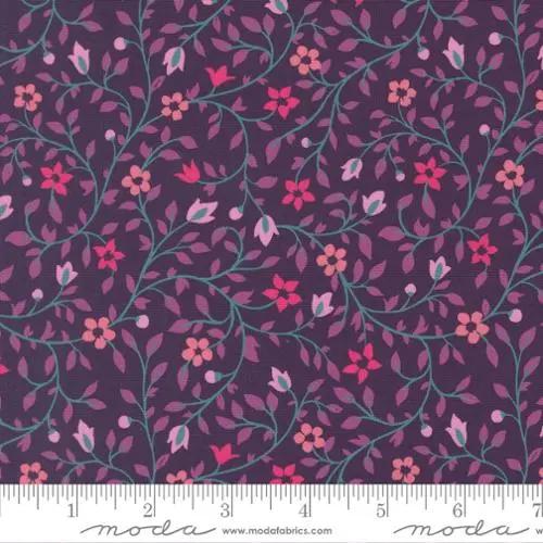 Parlor Serenity Plum Cotton 44"/45" Fabric Per Yard